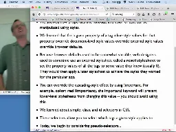 06 Feb 17 More CSS[Video]