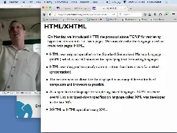 03 Aug 31 HTML and XHTML[Video]